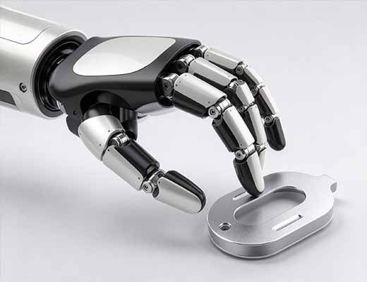 Robotic arm structural component after CNC machining